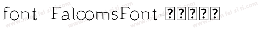 font   FalcomsFont字体转换